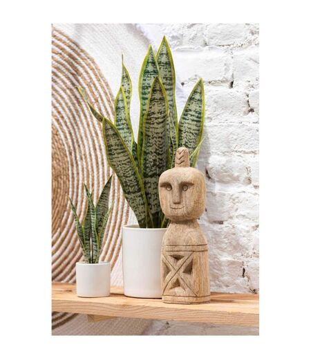 Plante Artificielle en Pot Sansevieria 60cm Vert