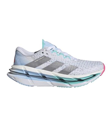 Baskets Adistar Byd Femme Blanc Argenté Turquoise Pâle Adidas