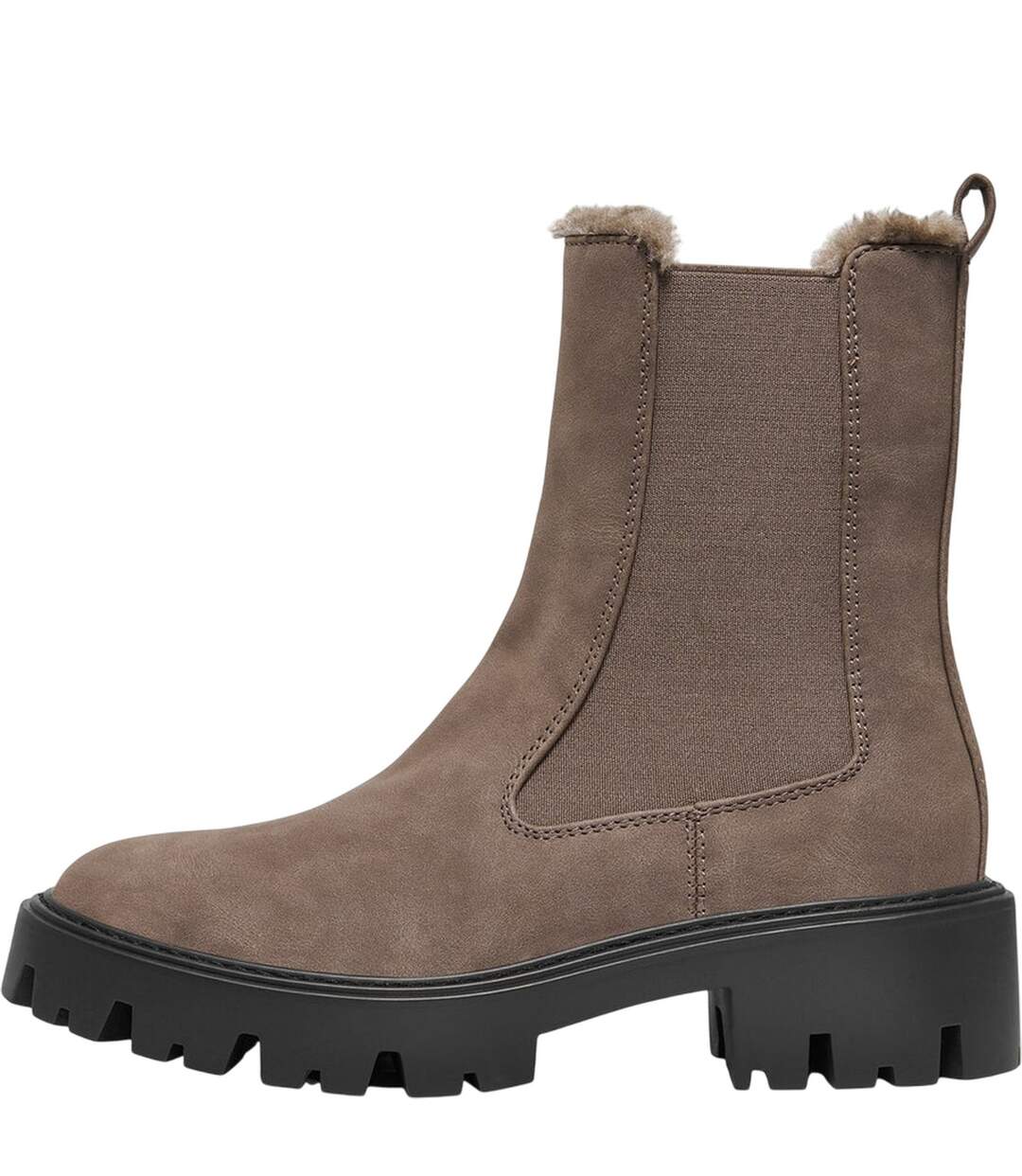 Womens/ladies Betty-9 Calf Boots Brown Stone Only-3