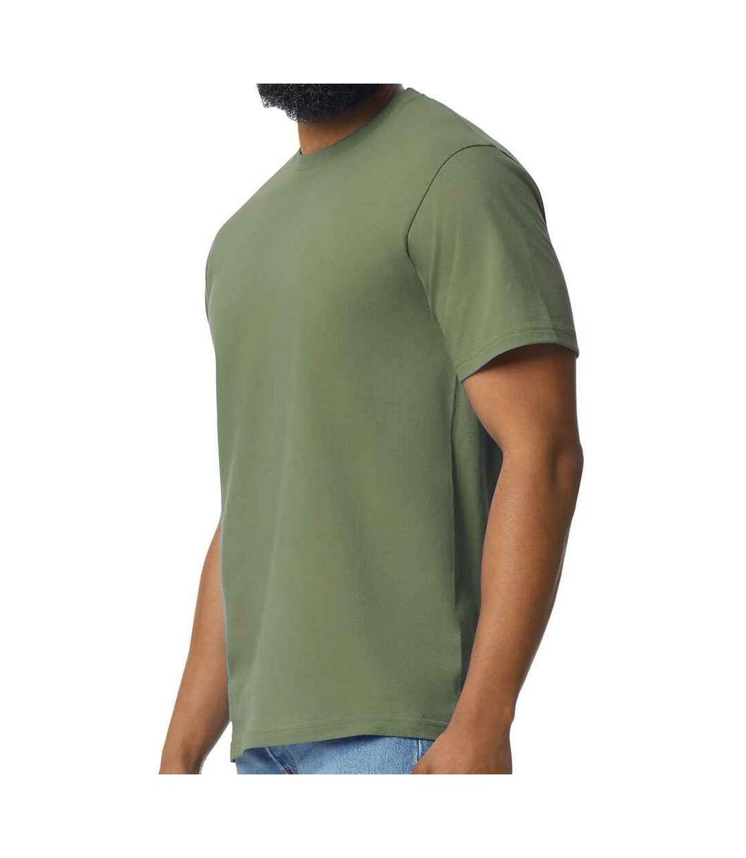 T-shirt Adulte Vert Kaki Gildan-3