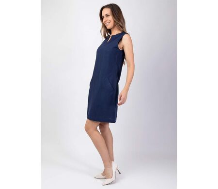 Robe courte en coton mélangé ONDINE coupe droite Coton Du Monde