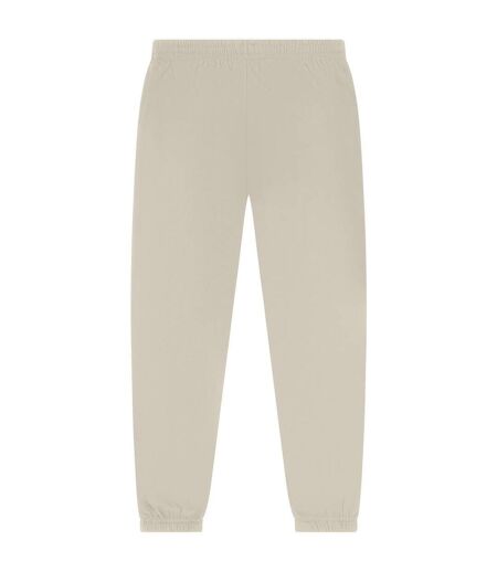 Mens Blended Core Ringspun Cotton Oversized Jogging Bottoms Ecru Casual Classics