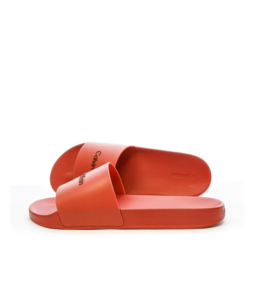 Claquettes Rouges Homme Calvin Klein Jeans Slide Rubber - 41-1