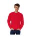 Sweatshirt À Manches Longues Pour Hommes Rouge B&C-1