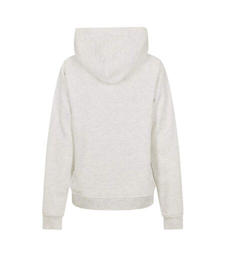 Sweat À Capuche Avec Cordons Motif/style Logo Femme Gris Clair Pâle USA Pro