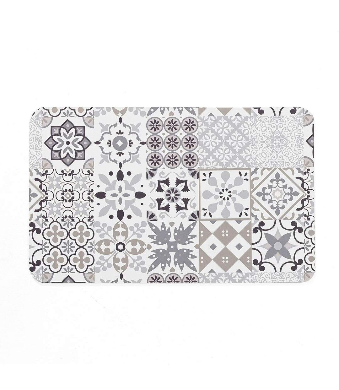 Tapis de Bain Imprimé Salou 50x80cm Gris-1