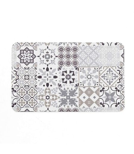 Tapis de Bain Imprimé Salou 50x80cm Gris