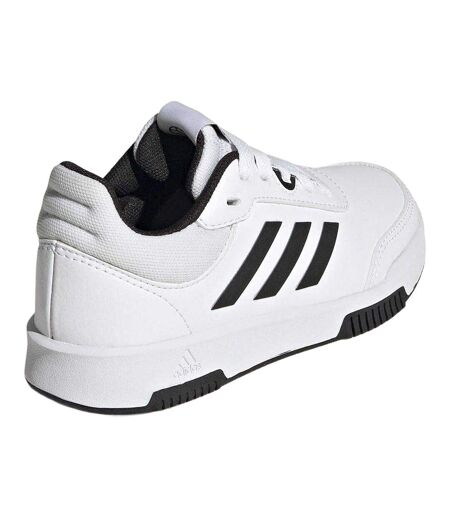Boys Tensaur 3 Leather Trainers White Black Adidas