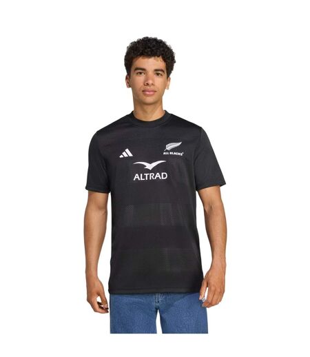 T-shirt Motif/style Adidas Homme Tout Noir New Zealand All Blacks