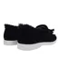Womens/ladies Loro Suede Flat Boat Shoes Black Firetrap-2