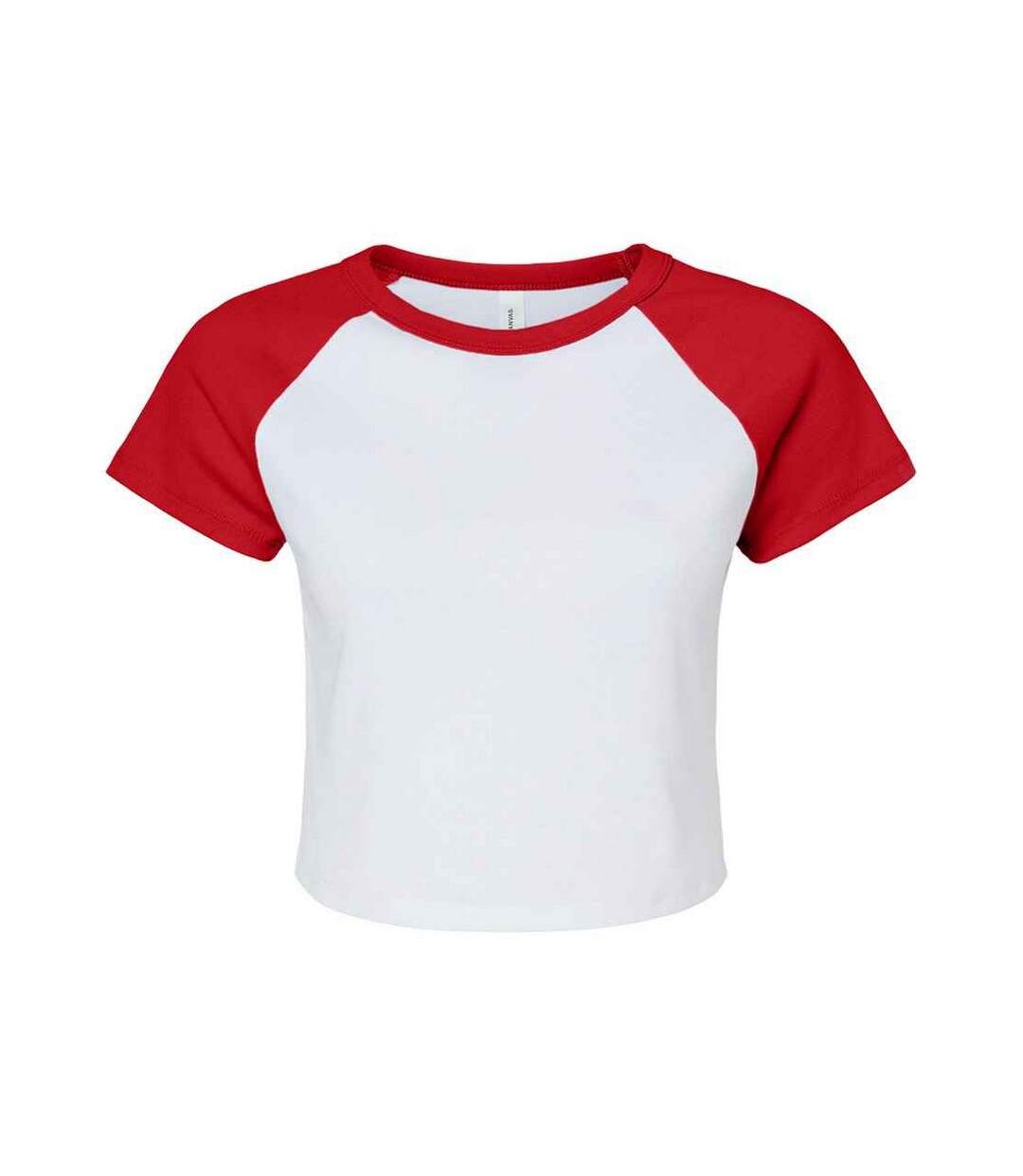 T-shirt court femme blanc / rouge Bella + Canvas-1