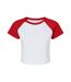 T-shirt court femme blanc / rouge Bella + Canvas-1