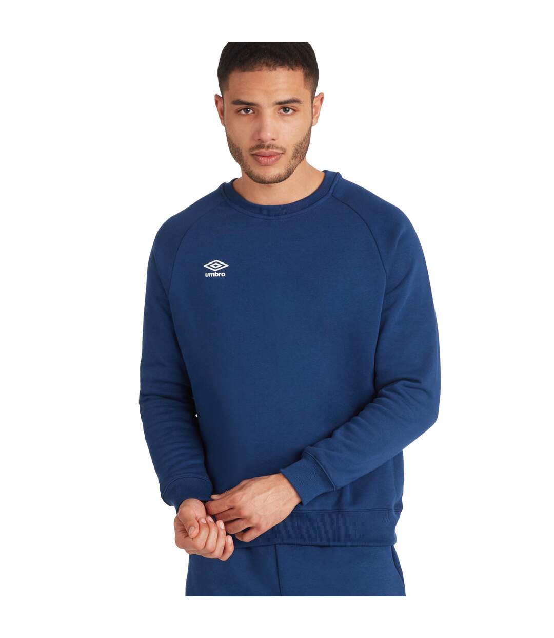 Mens Club Leisure Sweatshirt Navy White Umbro-4