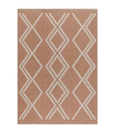 Tapis intérieur extérieur aspect jute terracotta Tijuana 9048 170 x 120 cm