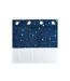 Rideau Voilage Phosphorescent Moonlight 140x280cm Bleu