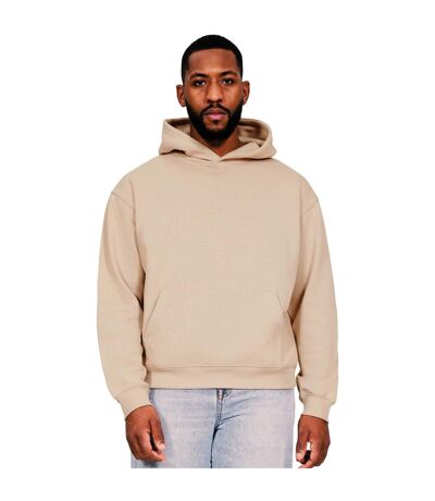 Casual Classics Mens Boxy Ringspun Cotton Oversized Hoodie (Sand)