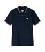 Mens Regular Polo Shirt Navy Pretty Green-2
