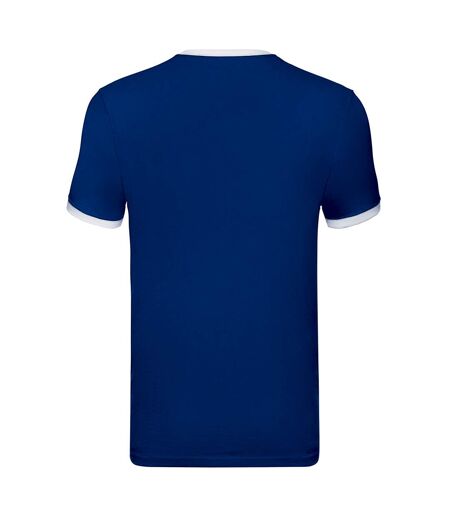 Fruit of the Loom Mens Ringer Contrast T-Shirt (Royal Blue/White) - UTRW9299