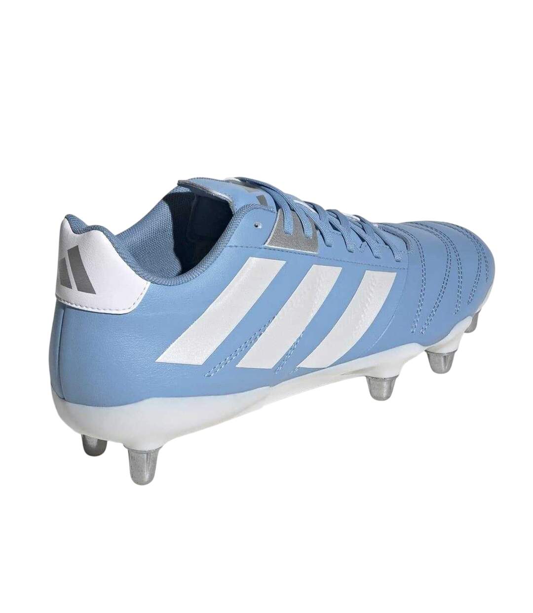 Mens Elite Soft Ground Rugby Boots Blue White Gold Adidas-2