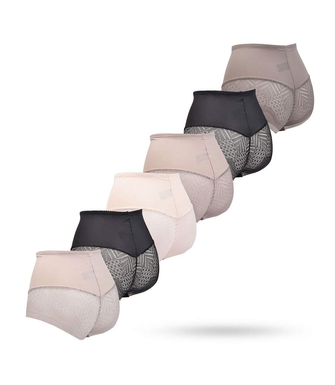 OZABI Pack de Culottes Femme Gainantes Invisibles Dentelle et Laser – Lot de 6-3