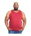 Duke Mens Fabio-2 Kingsize Muscle Vest (Red) - UTDC172-3