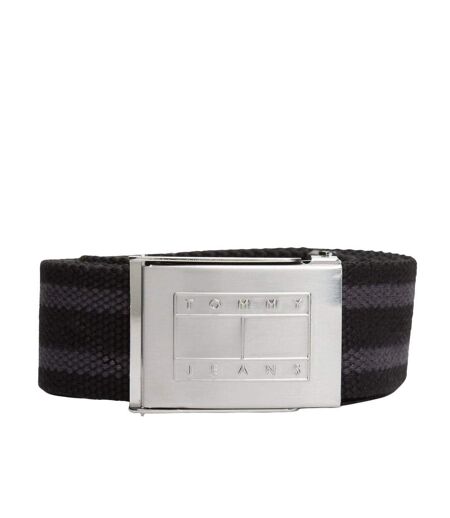 Ceinture noir/gris homme tommy hilfiger daily stripes