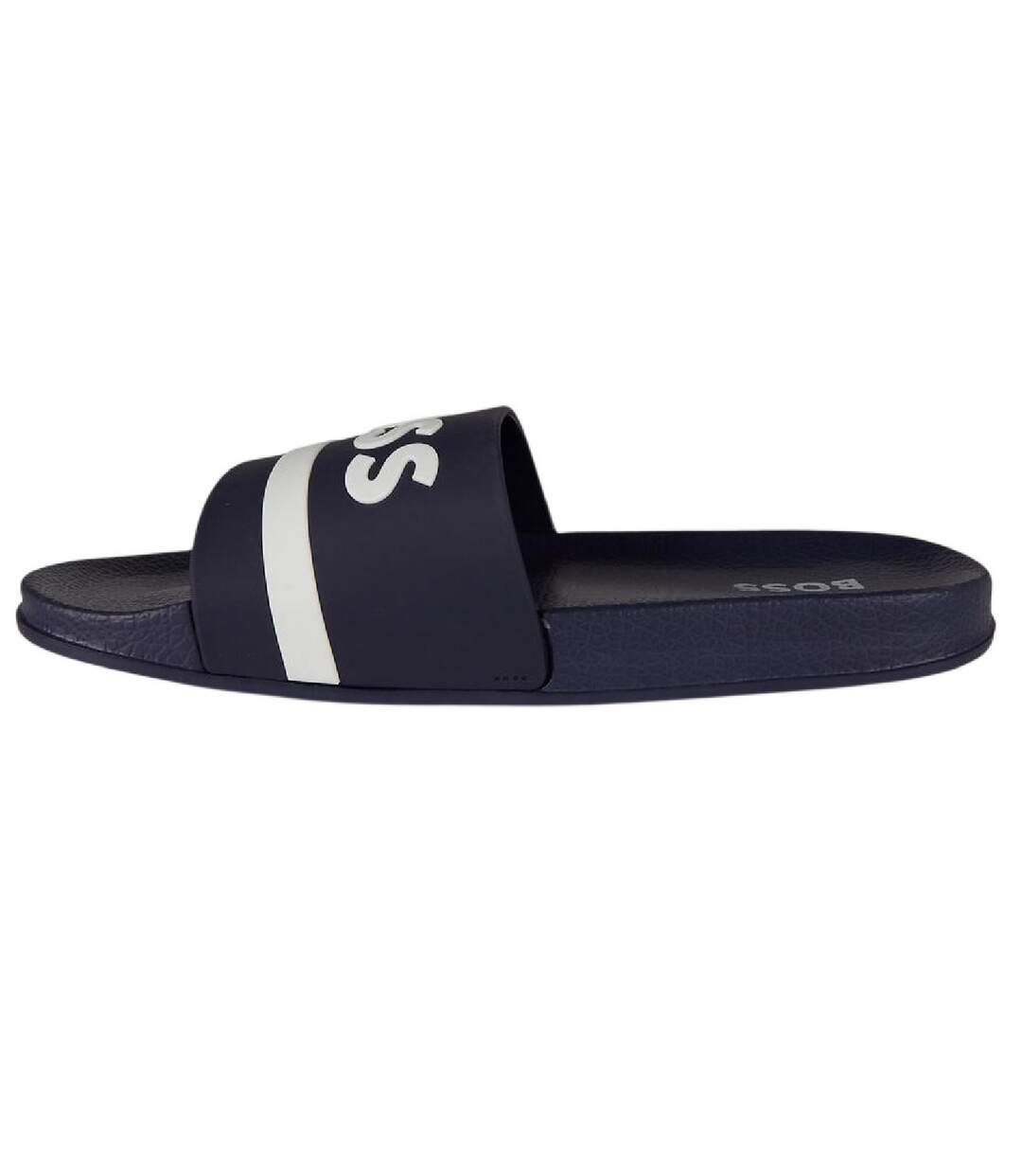 Claquettes Motif/style Lettrage Femme Bleu Marine Boss-3
