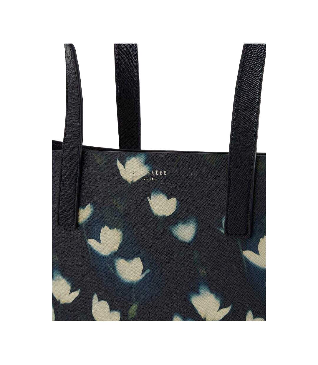 Tote Bag Motif/style Floral 34 Cm X 14 Cm X 34 Cm Bleu Marine Ted Baker-3
