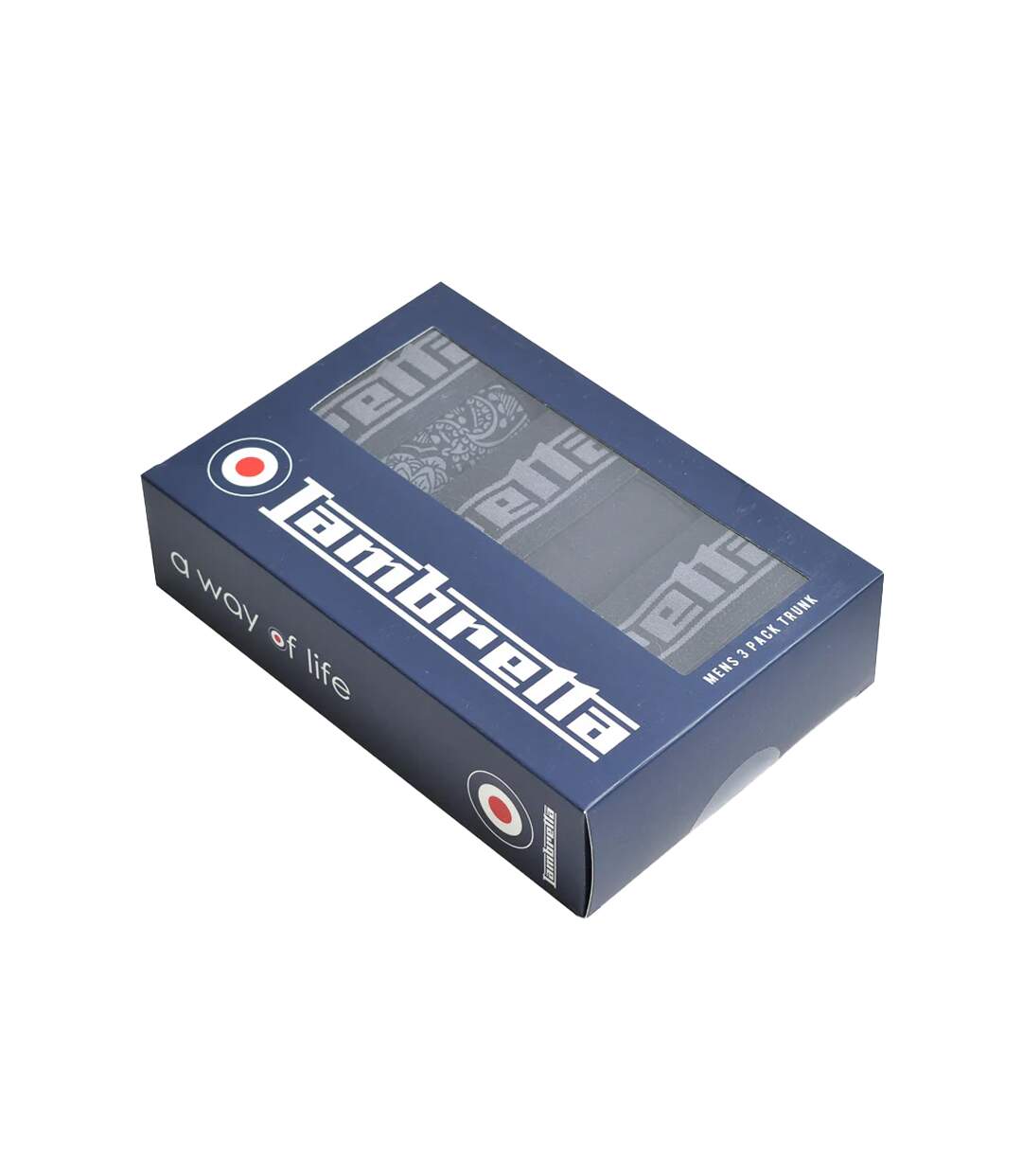 Boxers Motif/style Cachemire Homme Noir Gris Lambretta-3