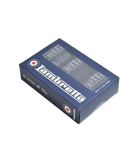 Boxers Motif/style Cachemire Homme Noir Gris Lambretta