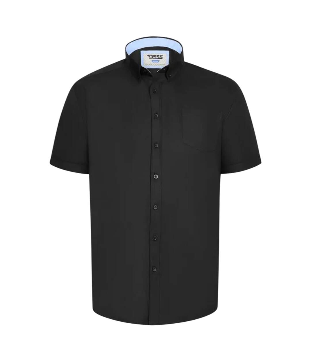 Mens James D555 Oxford Kingsize Tall Shirt Black Duke-2