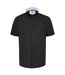 Mens James D555 Oxford Kingsize Tall Shirt Black Duke-2