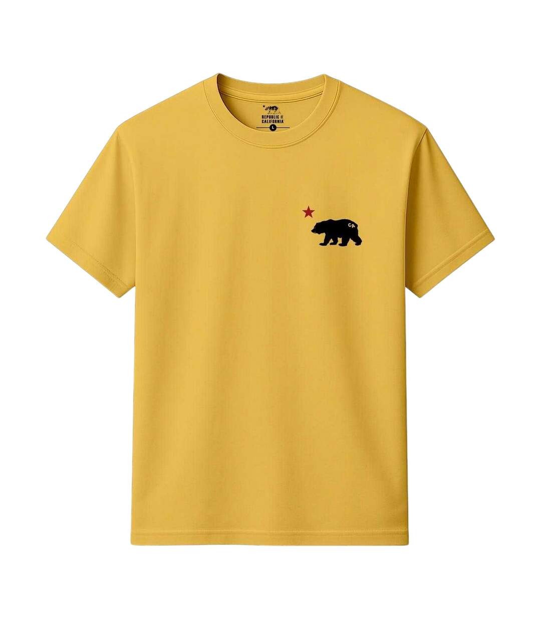 Mens Cali Crew Neck T-shirt Daisy Republic Of California-2