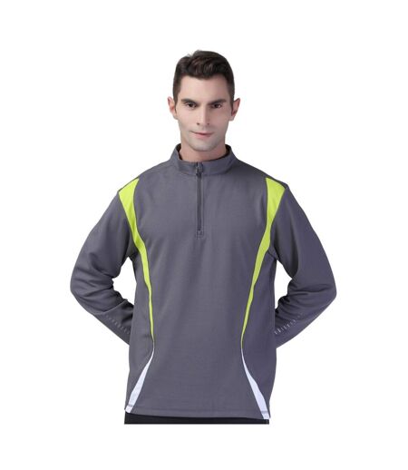 Haut Entraînement Trial Femme Charbon Vert Clair Blanc Spiro