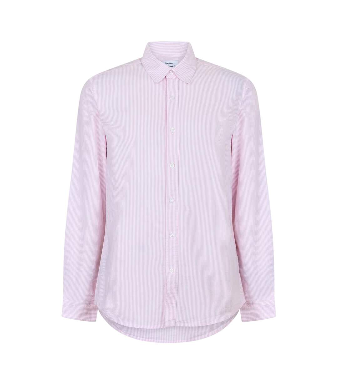 Chemise Manches Longues Motif/style Fines Rayures Homme Rose Blanc Peter Werth-1