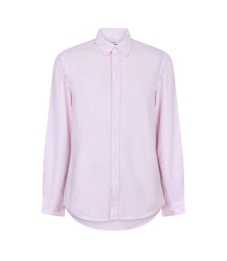 Chemise Manches Longues Motif/style Fines Rayures Homme Rose Blanc Peter Werth