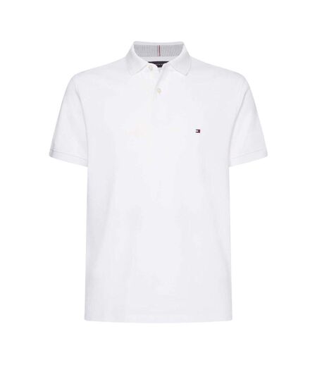 Polo Motif/style Logo Brodé Homme Blanc Tommy Hilfiger