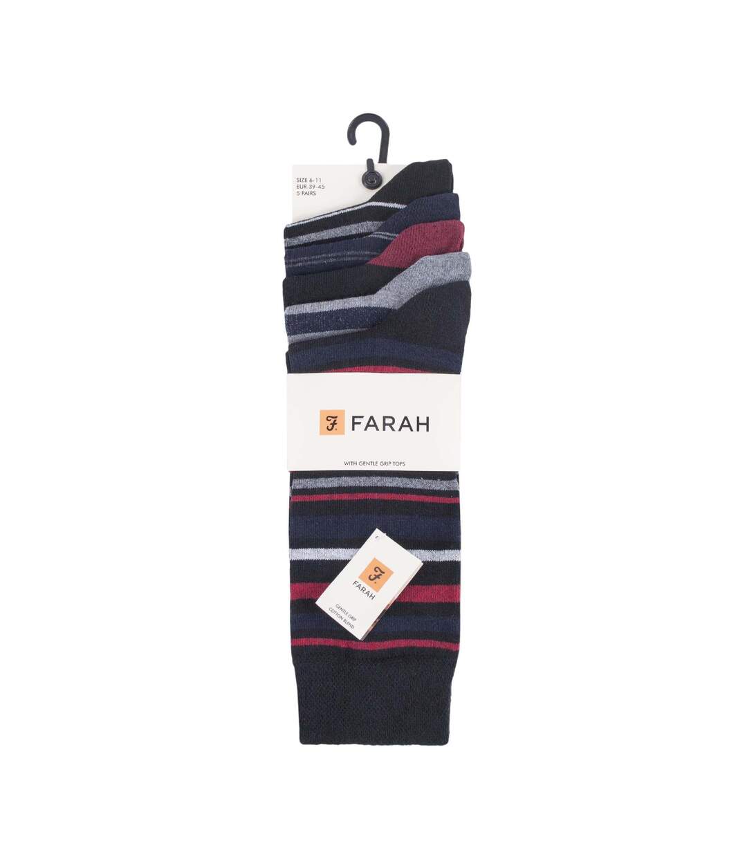 5 Pack Mens Striped Patterned Cotton Dress Socks-2