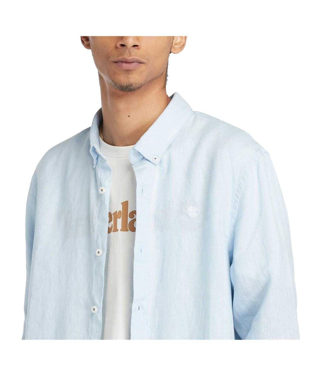 Chemise Homme Bleu Ciel Timberland-4