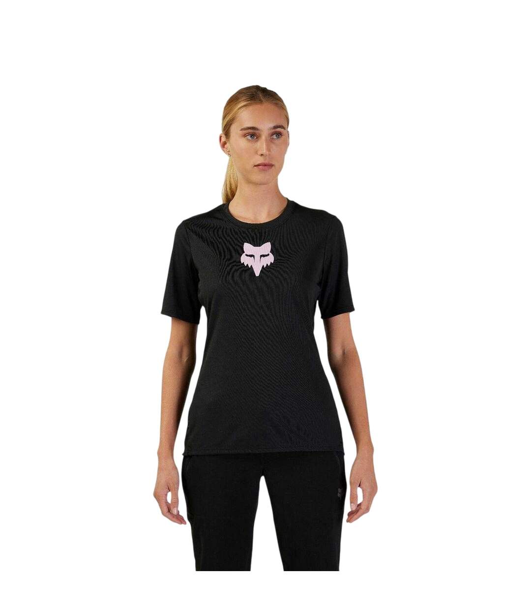 T-shirt Motif/style Logo Ranger Femme Noir Fox-1