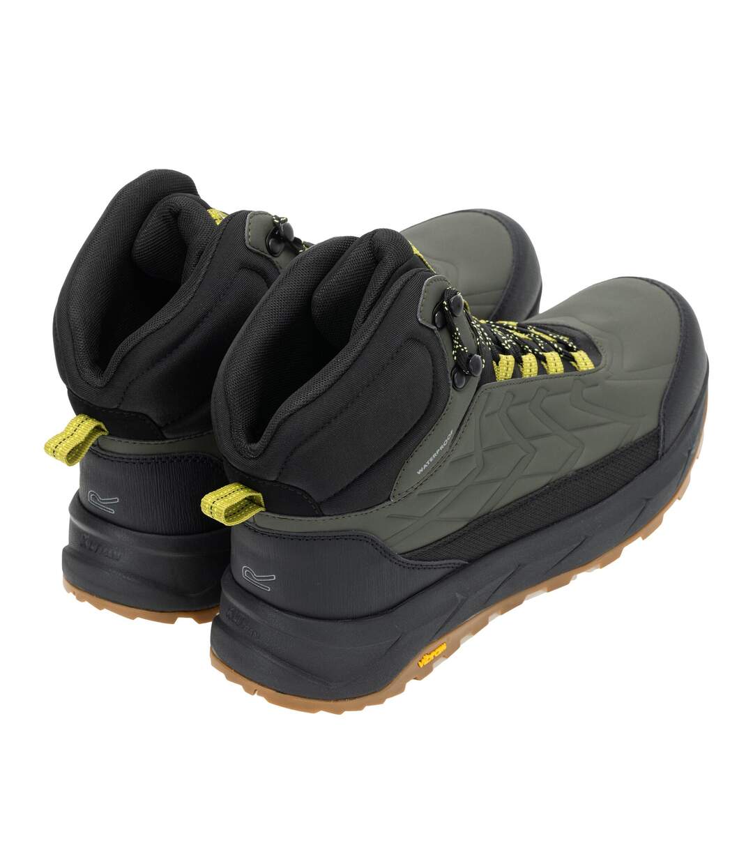 Chaussures Montantes De Marche Onyx Homme Kaki Foncé Vert Cyprès Regatta-2