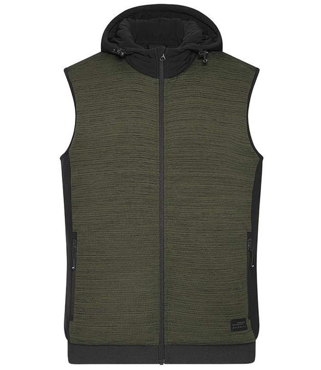 Bodywarmer gilet polaire workwear - Homme - JN1848 - vert kaki chiné-2