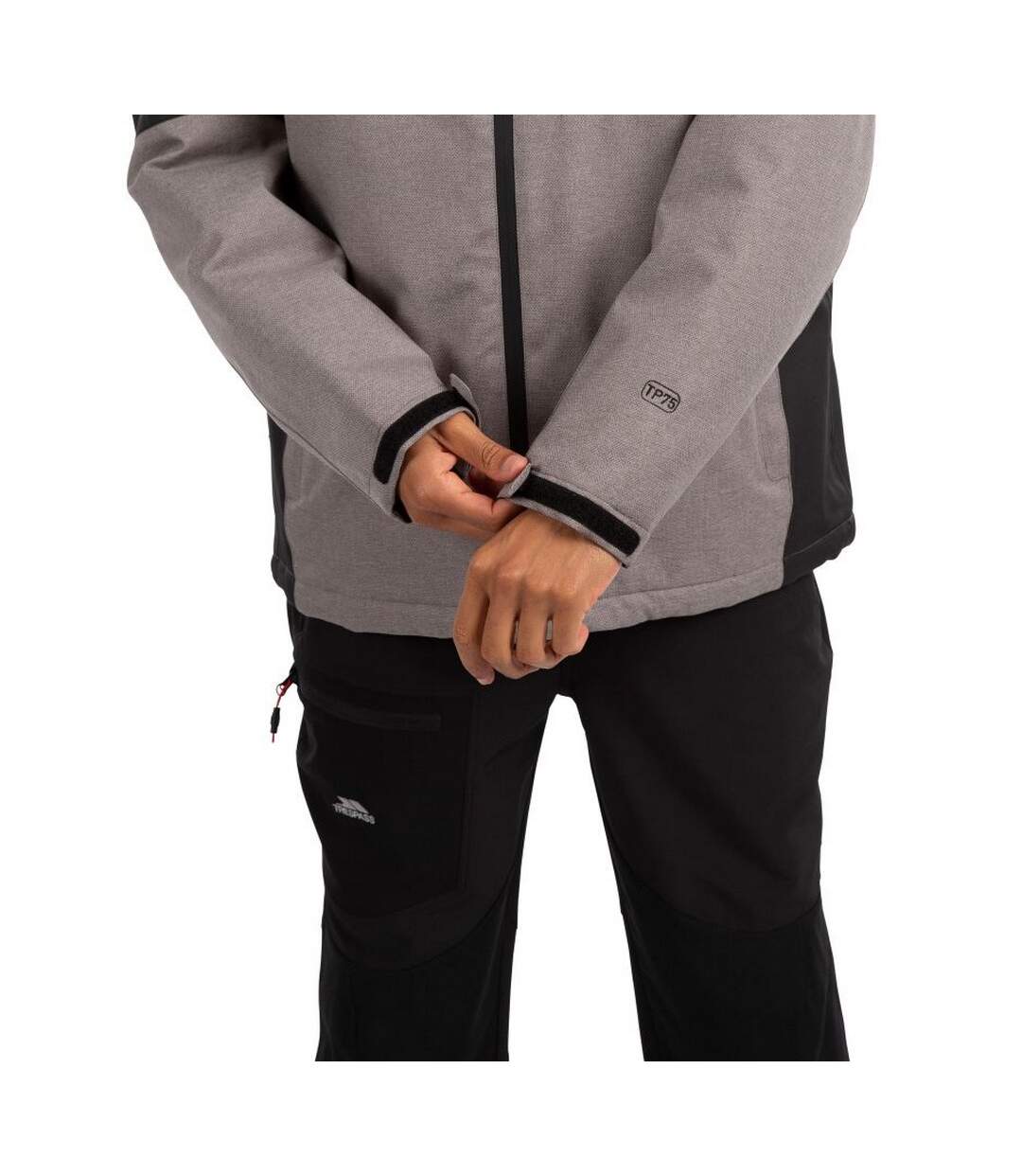 Mens Resford Padded Jacket Grey Marl Trespass-4