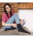 Ladies Warm Alpaca Wool Blend Boot Socks-5
