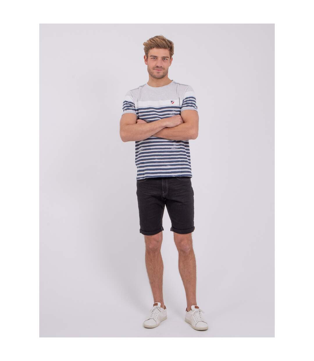 T-shirt manches courtes col rond pur coton NIPERO-4