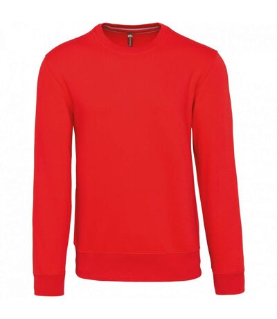 Kariban Mens Crew Neck Sweatshirt (Red) - UTPC6920