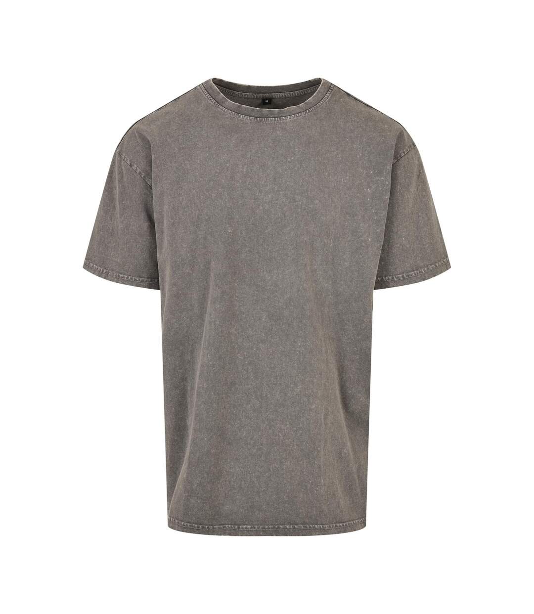 T-shirt Motif/style Délavé À L'acide Adulte Anthracite Build Your Brand-1