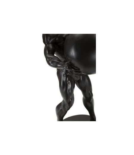 Statuette Homme Athlétique Atlas 43cm Noir