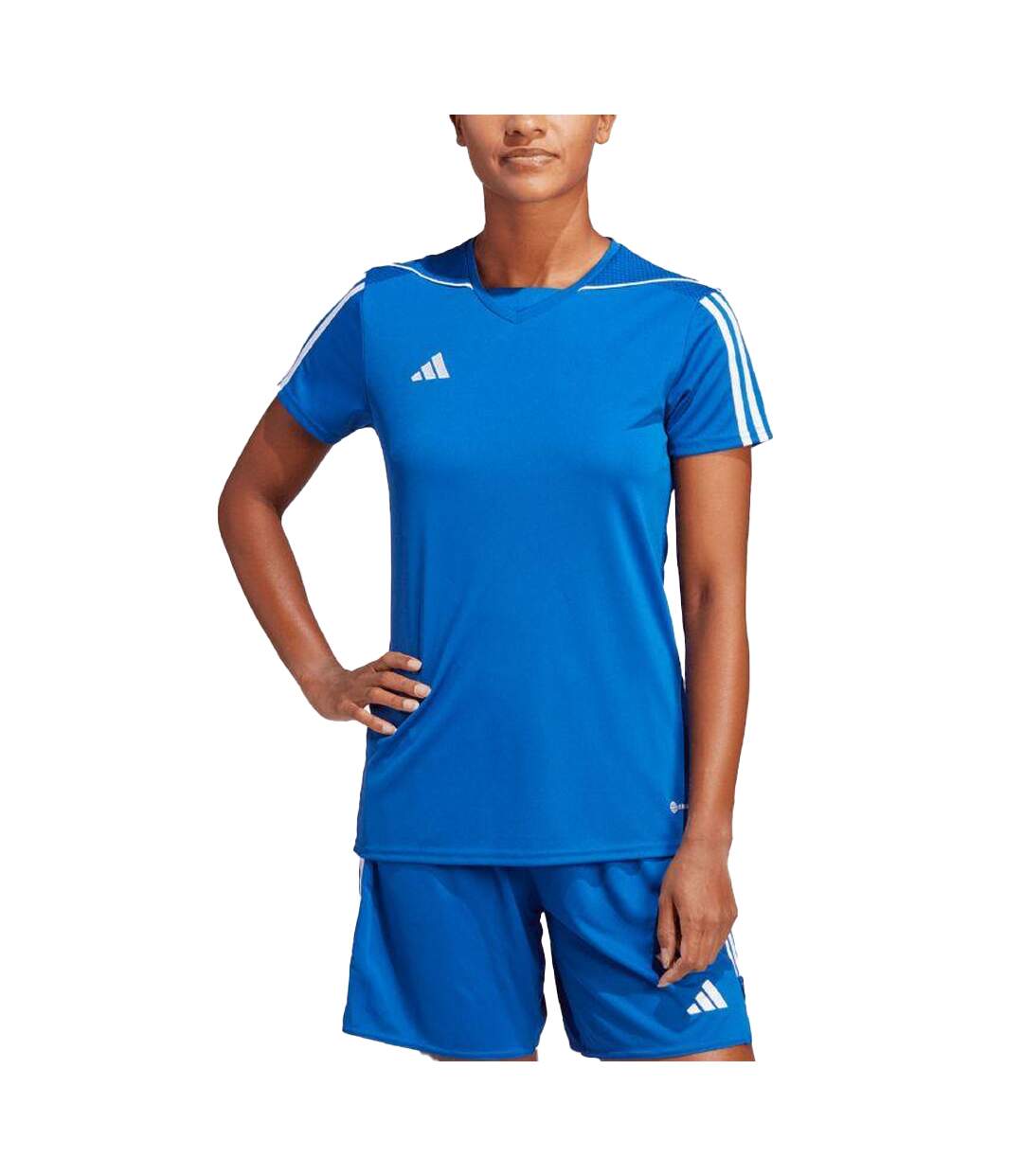 Maillot Tiro League Femme Bleu Adidas-1