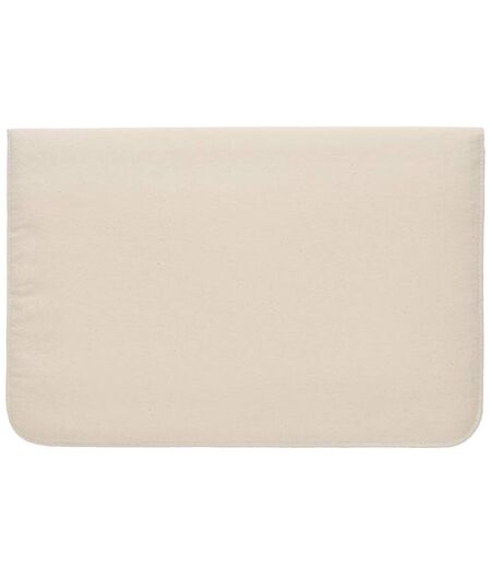Plain bamboo laptop sleeve one size beige MidOcean
